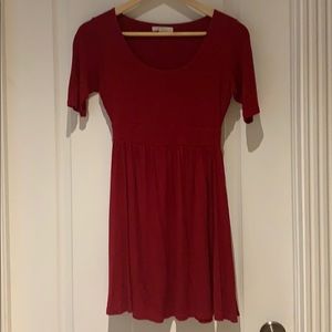 Red Jersey Dress (Forever 21)